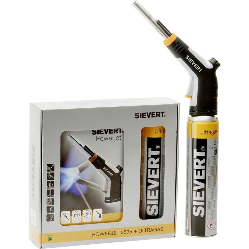 Sievert PowerJet Ultra Set Lampe à souder 2100 °C avec bouteille de gaz 1 set X740211