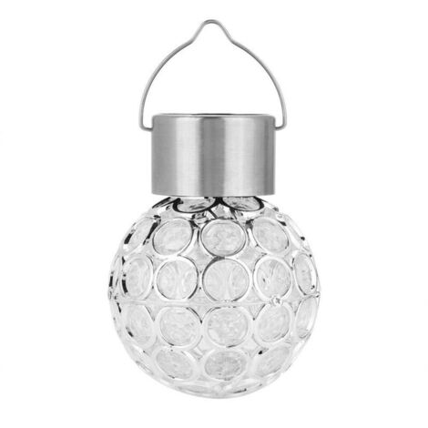 Lampe à Suspendre à Boule Solaire Changer Lampe à LED Paysage Couleur Changer Jardin(Colorful)
