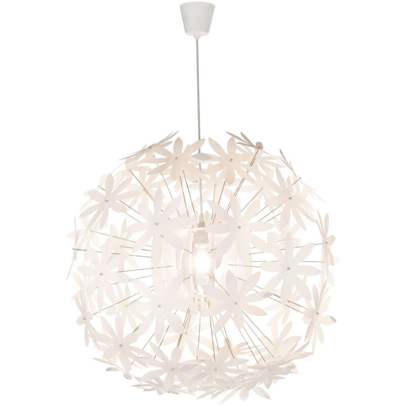 Lampe pendule design chambre plafond lampe suspendue fleurs spot blanc Globo 15024