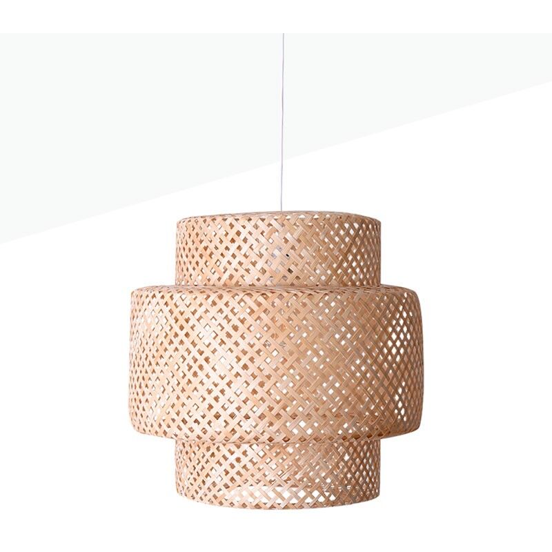 Barcelona Led - Suspension en osier 'Onna' - Blanc boho chic Barcelona Led - Suspension en osier 'Onna' - Blanc boho chic