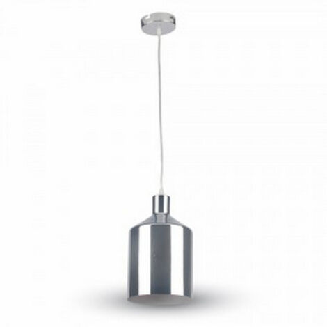 Lampe à Suspension Cylindrique Chromée Vt-8175