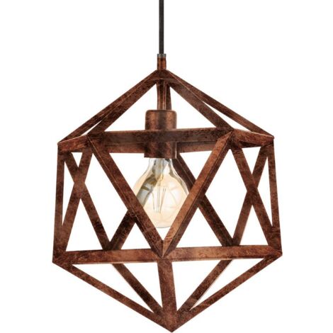 Lampe à suspension Embleton 30,5cm cuivre antique - 49797