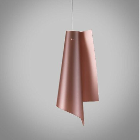 Lampe à Suspension en Polilux VELA Cuivre diamètre 19 x h49 cm