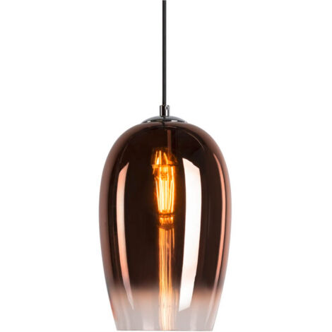 Lampe à suspension en verre Pantilo verre cuivre - Ø 18cm - 1006400