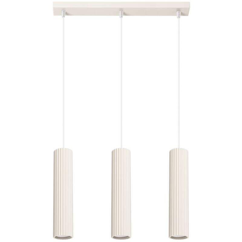 Sollux - Lampe à suspension Karbon aluminium 3xGU10 45cm