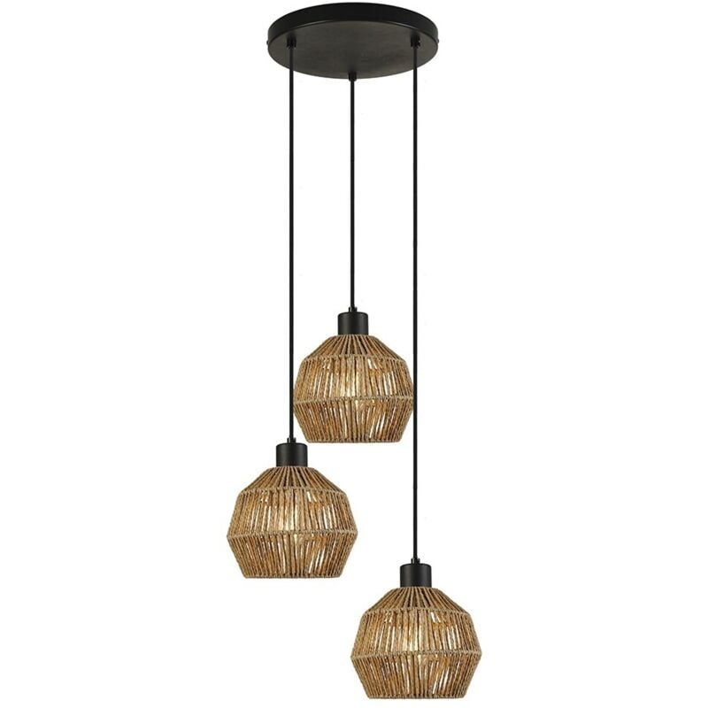 Lampe à suspension Krabi 3xE27