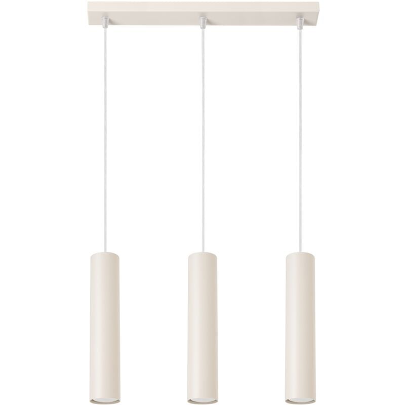 Sollux - Lampe à suspension Lagos acier 3xGU10 45cm