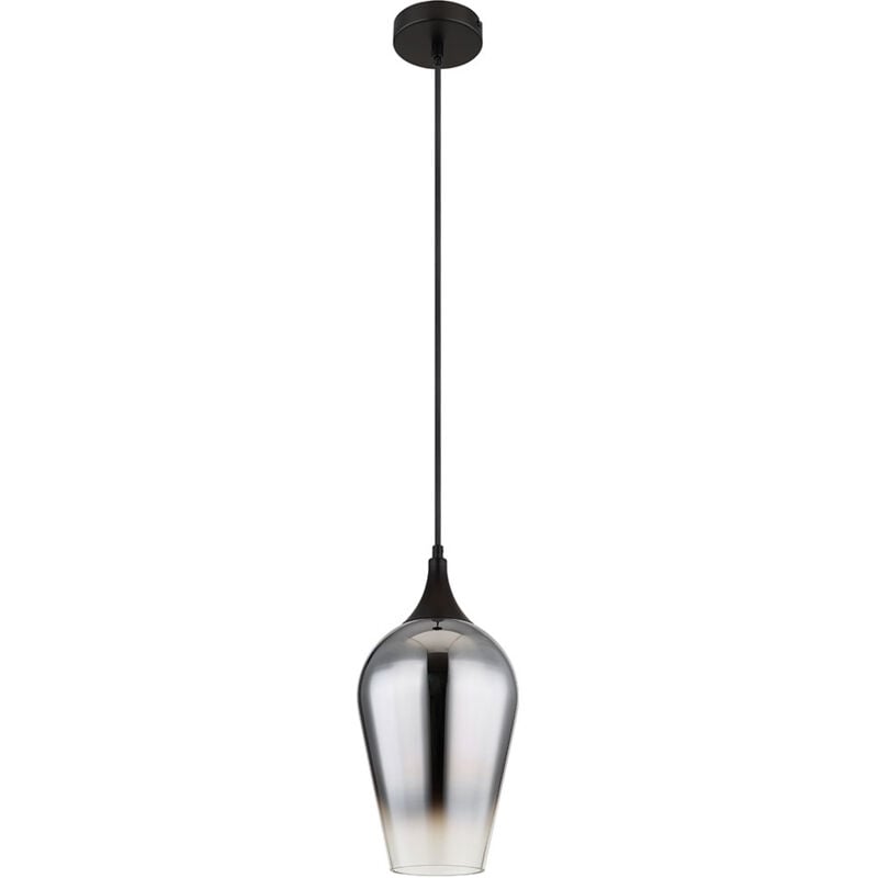Lampe à suspension lampe de table à manger lampe suspendue lampe de salon en verre chromé h 120 cm