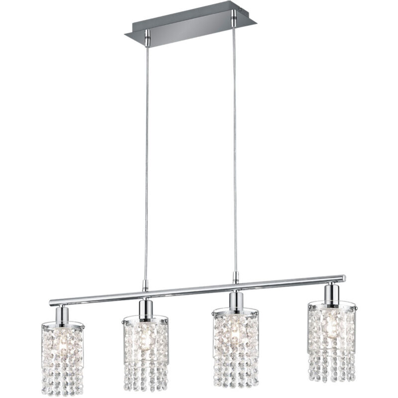Etc-shop - Plafonnier en cristal éclairage de salle à manger salon Lampe à suspension dans un ensemble comprenant des ampoules LED