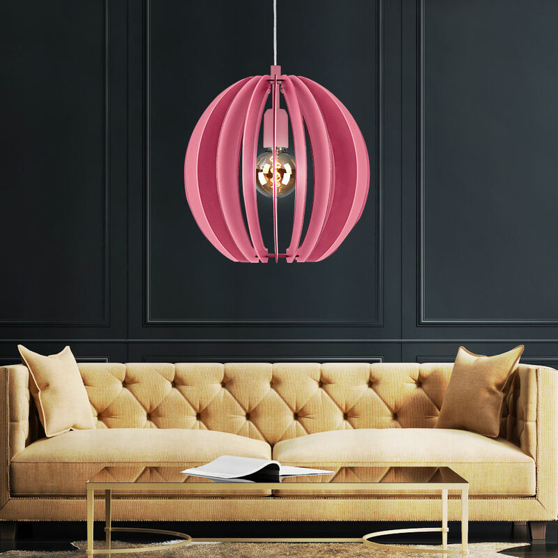 Plafonnier Suspension Lampe rose Design Fille Eclairage de la chambre en kit, ampoules led incluses