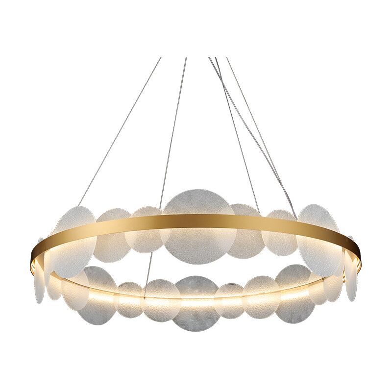 Lampe à Suspension Nube 60cm 75W LED Laiton Blanc Orientable 3000K-6000K