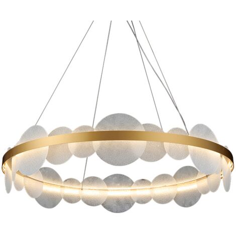 Lampe à Suspension Nube 60cm 75W LED Laiton Blanc Orientable 3000K-6000K