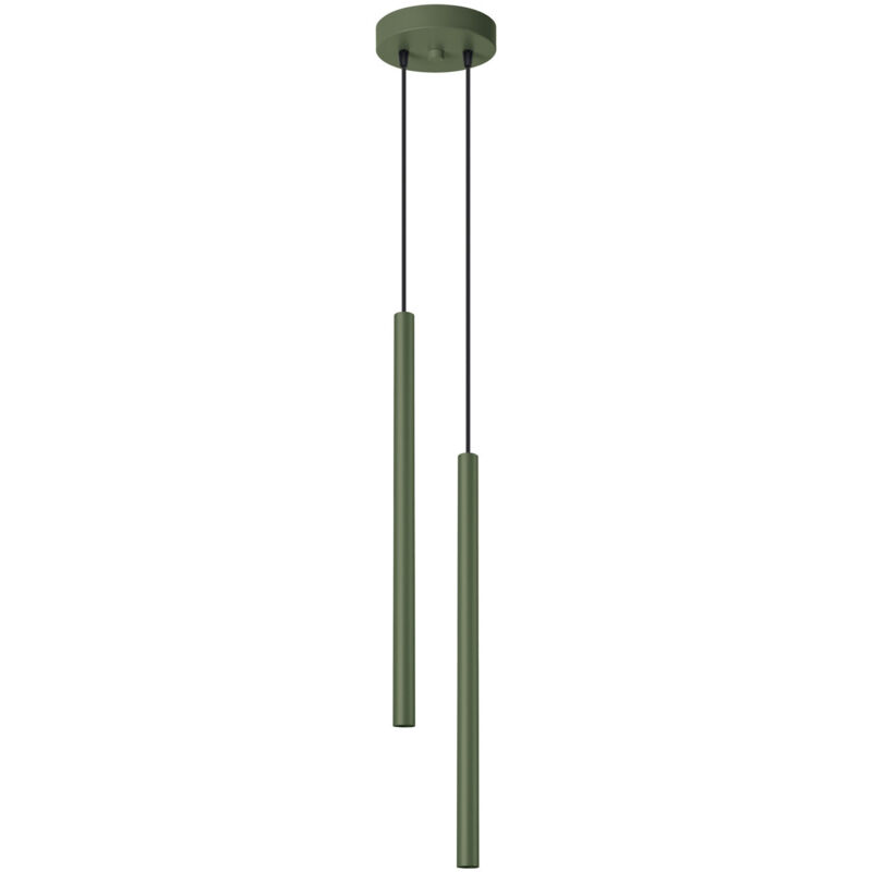 Sollux - Lampe à suspension Pastelo acier 2xG9 15cm