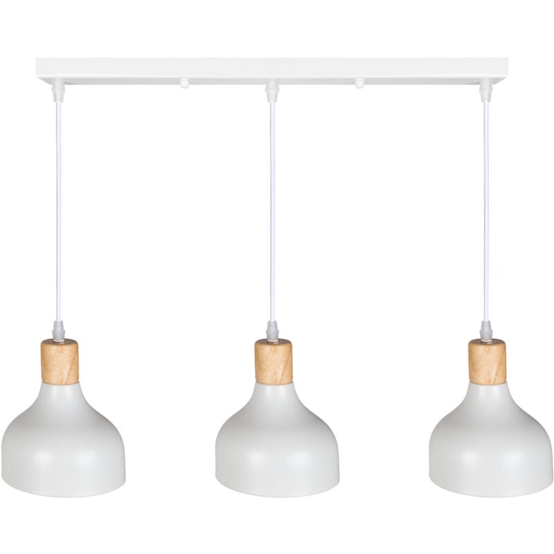 Greenice - Lampe à Suspension 'Phoenix' [SKD-P207-3-W]