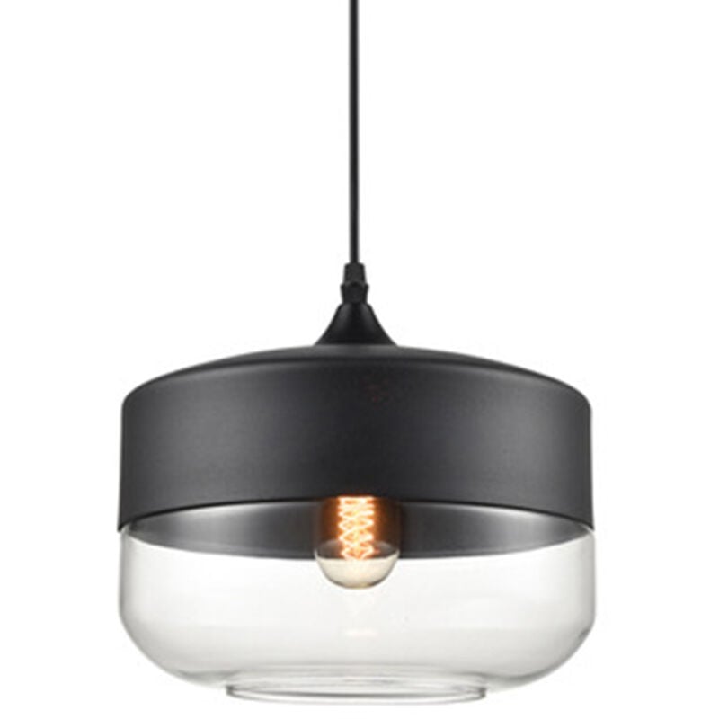 Norcks - Lampe à Suspension Rétro Vintage Plafonnier En Verre Suspension Luminaire Moderne Pour Salon, Loft, Cuisine