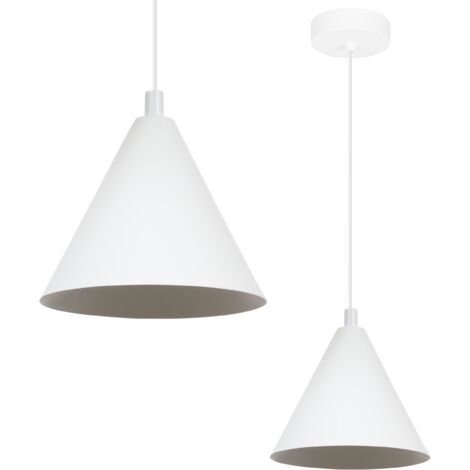 LAMPE À SUSPENSION SOHO BLANCHE 1 PL 14 CM E14