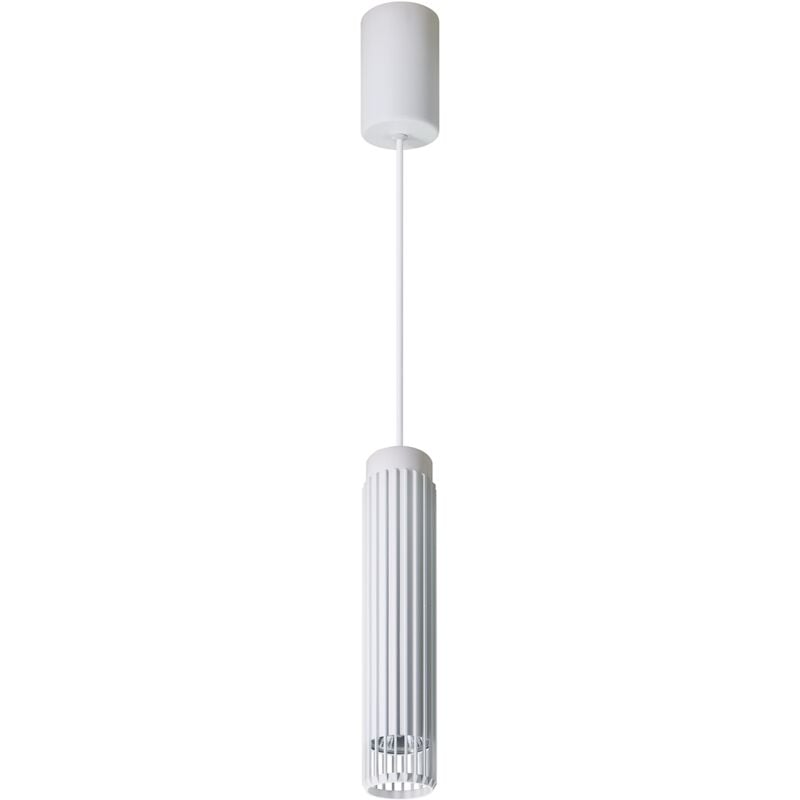 LAMPE À SUSPENSION VERTICALE BLANCHE 1xGU10