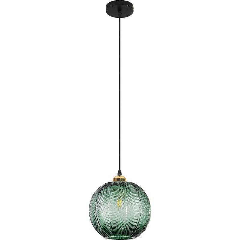Lampe de plafond au design vintage - Suspension en forme de boule verte - Viola Vert