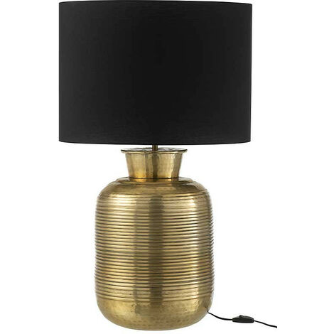 Lampe anneaux aluminium or 31x31x45cm - Or