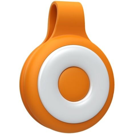 Lampe annulaire LED magnétique portable, 5 niveaux de luminosité, batterie 500mAh, construction silicone ABS, 65x50x17mm (Orange)