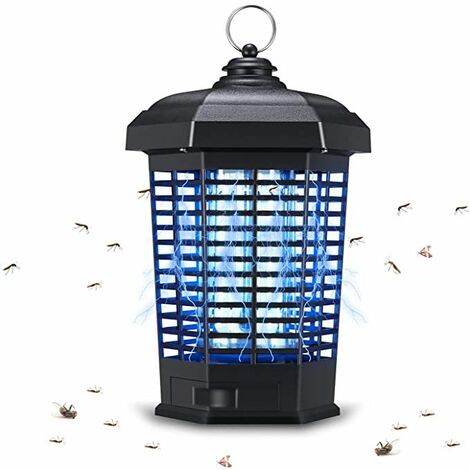 Lampe Anti Moustique 4200V 12W UV Tueur d'Insectes Électrique Anti Insectes Répulsif Efficace Portée 100m² pour Intérieur et Extérieur