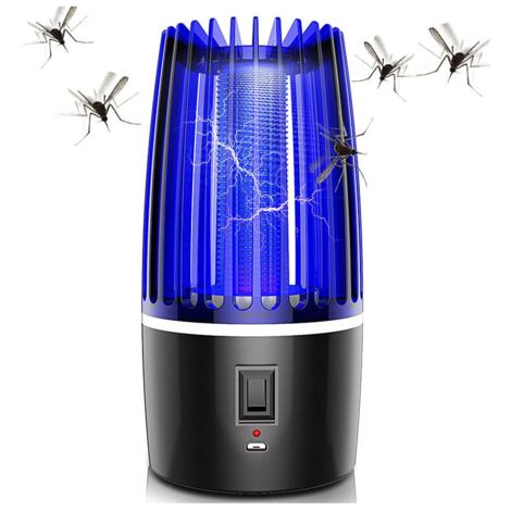 Lampe Anti Moustique, Electrique Anti Moustique Exterieur Intérieur, USB  Tue Mouche Electrique Piege a Moustique, Tueur d'Insectes Pas Bruit