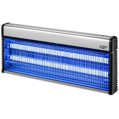 Lampe Anti moustique ZAP 40W PLEIN AIR Ultra Violet Surfaces 150 m² Gris métal Tiroir récupérateur