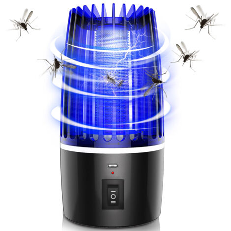 Lampe Anti-moustique UV Rechargeable, Piège à Insectes Volants, Portatif USB
