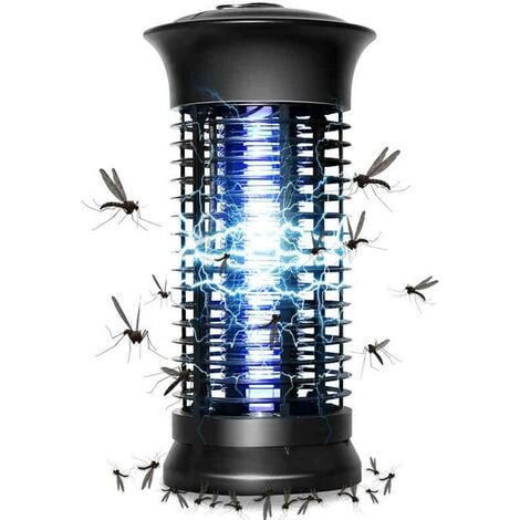 Lampe anti-moustiques, puissant piège électronique à insectes anti-insectes puissant piège à mouches anti-insectes avec crochet Moustique Zappers Fly Gnat Zappers pour l'intérieur