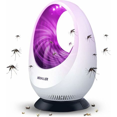 Lampe Anti-moustiques, Tue Mouche Electrique, LED Répulsif Tueur de Moustiques, USB Piège à Mouche Électrique, UV Electrique Moustique Killer Lampe Non Toxique, Efficace (Modèle creux haut de gamme)