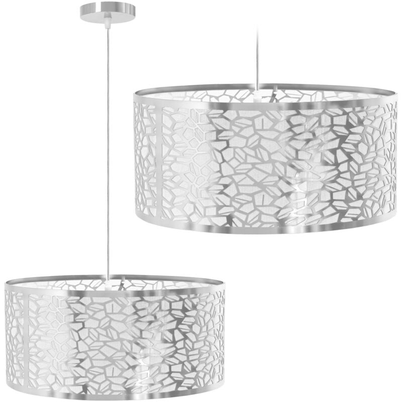 Lampe suspendue APP1016-1CP chrome ronde 1-POINTS de lumière E27 40X40X15-105CM reglable