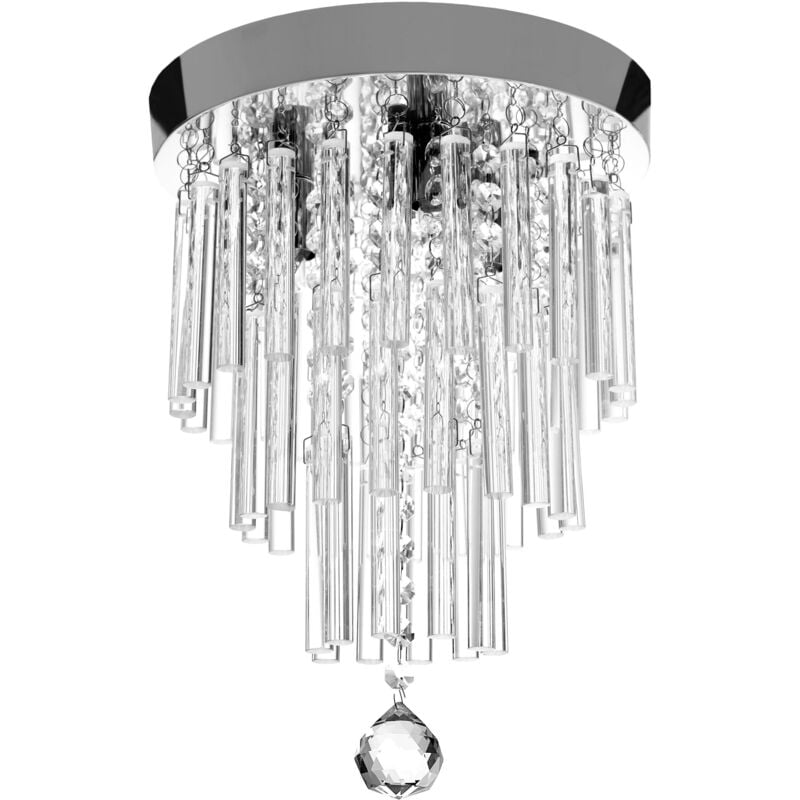 Toolight - plafonnier APP787-3C cristal ronde 3-POINTS de lumière G9 25X25X35CM