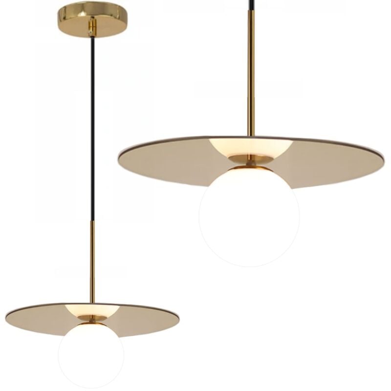 Lampe suspendue APP939-1CP or 10CM ronde 1-POINTS de lumière G9 18X18X27-100CM reglable