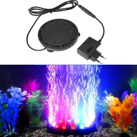 Lampe Aquarium 12 LED Lumière Bulle d\'air Éclairage D\'aquarium