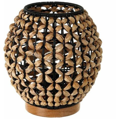 Lampe arrondie en Jacinthe d'eau 23 cm