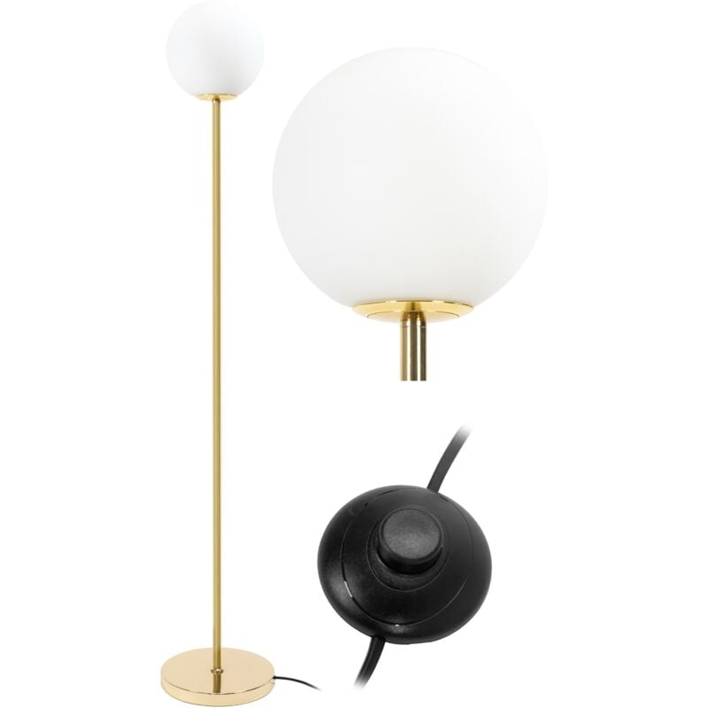 Lampadaire APP926-1F or balle 1-POINTS de lumière E27 25X25X160CM