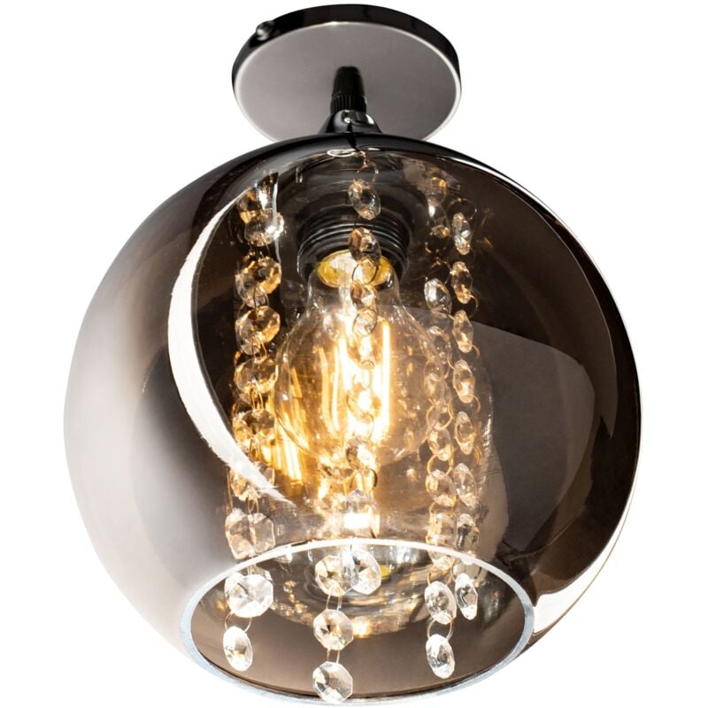 Toolight - lampe suspendue APP599-1C cristal balle miroir 1-POINTS de lumière E27 20X20X20CM