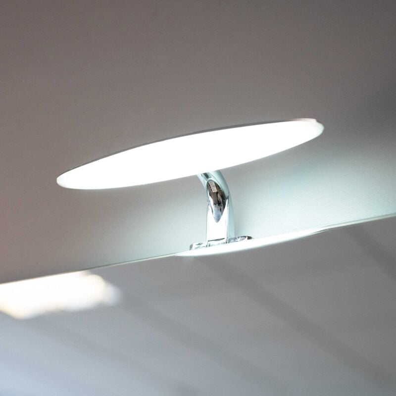 Kiamami Valentina - Lampe Avec Led Ovale Pour Miroir De La Salle De Bain 20Cm Alba