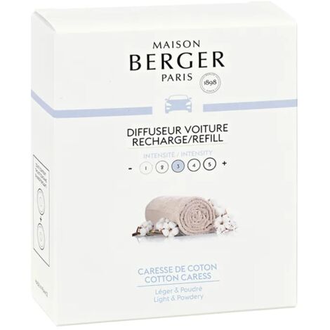 Lampe berger ricarica diffusore auto caresse coton x2