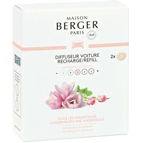 Lampe berger ricarica diffusore auto sous les magnolias x2