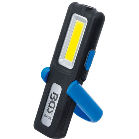 Bgs Technic – Lampe baladeuse rechargeable 3W SMD-LED et 5W COB-LED – Aimant puissant – Autonomie 3 à 5h – Charge USB – Pour chantiers humides