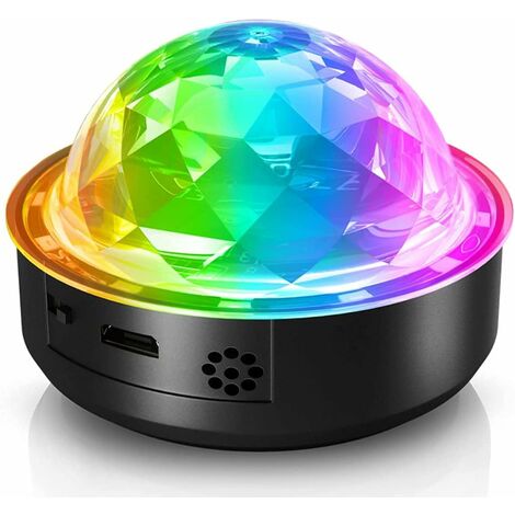Boule a Facette, Gvoo 2 Pack Boule Disco 15 Couleur USB Lampe de