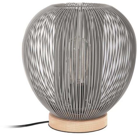 Lampe à poser filaire en forme de boule - L 27,5 x l 27,5 x H 27,5 cm - Blanc - Livraison gratuite - Blanc