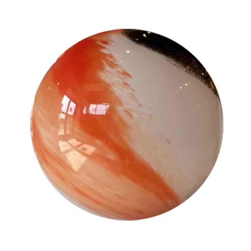 La Grande Prairie - Lampe boule led Galaxie verre blanc 14x14x14cm