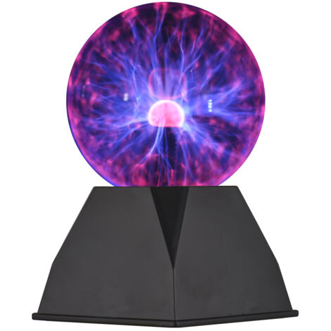 Lampe boule plasma 10 cm (4 pouces) tactile, globe électrique nébuleuse et orage, cadeau scientifique et éducatif pour enfants, étudiants, adolescents et adultes, décoration pour la maison et la chamb