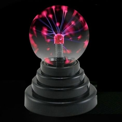 Lampe boule Plasma magique de 3 pouces, lumière tactile, pour décorations de fêtes, accessoire de maison
