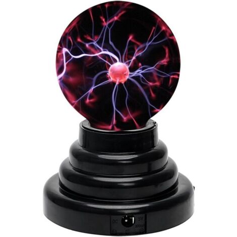 Lampe boule plasma tactile - Lampe magique boule de foudre
