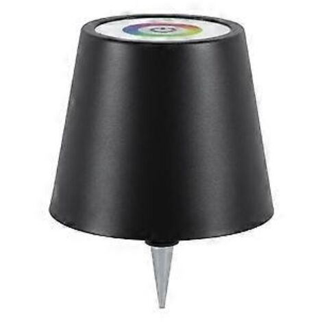 Lampe bouteille sans fil, modes RGB et abat-jour à intensité variable (3 couleurs), lampe bouteille rechargeable