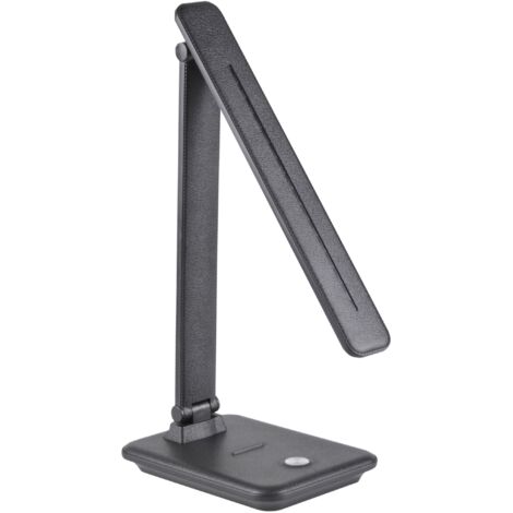 Lampe bureau LED noire VINTO Polux 8W dimmable CCT
