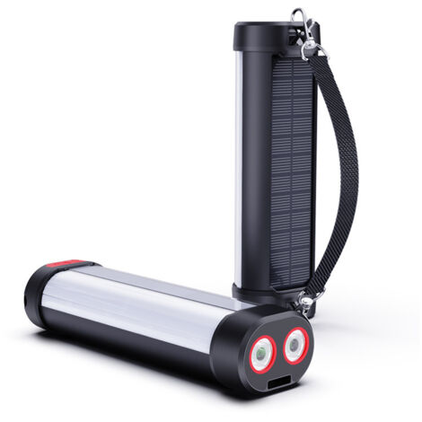 Lampe Camping LED, Lanterne Camping Rechargeable avec Base Magnétique, Étanche & Câble USB, pour Lecture Camping Réparation
